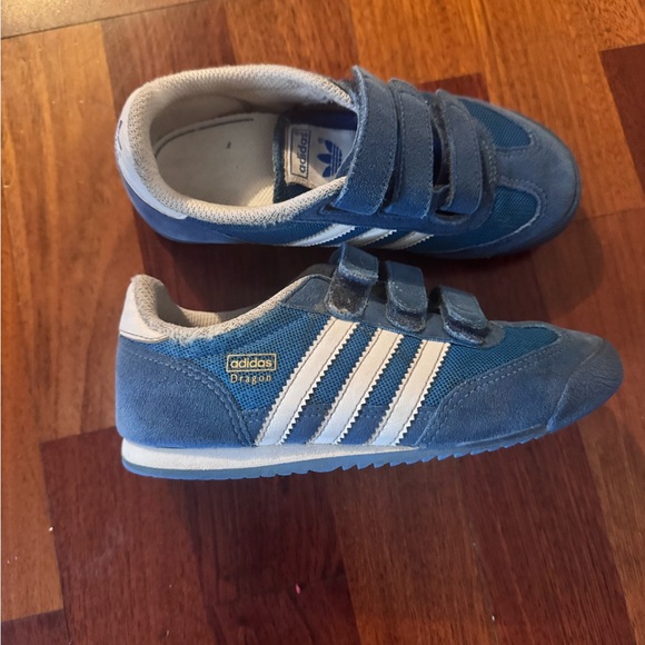 adidas Other - Adidas Kids Blue and White Velcro Sneakers
